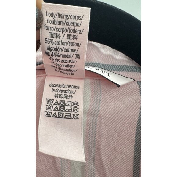 Victorias Secret Womens Medium Striped Pajama Set Y2K 90s Retro Classic Lounge - Picture 8 of 16